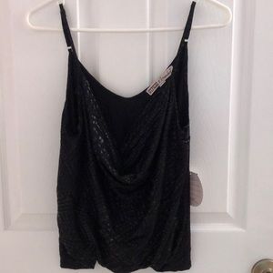 Gypsies and Moondust Black textured tank